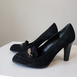 Ralph Lauren Black Suede Pumps Sz 6.5